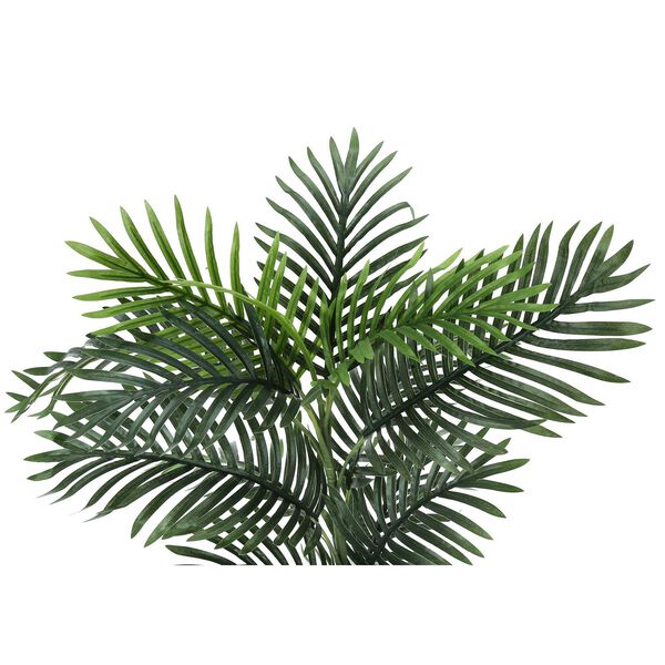 White Green 28-Inch Palm Tree Indoor Floor Potted Decorative Artificial Plant, image 5